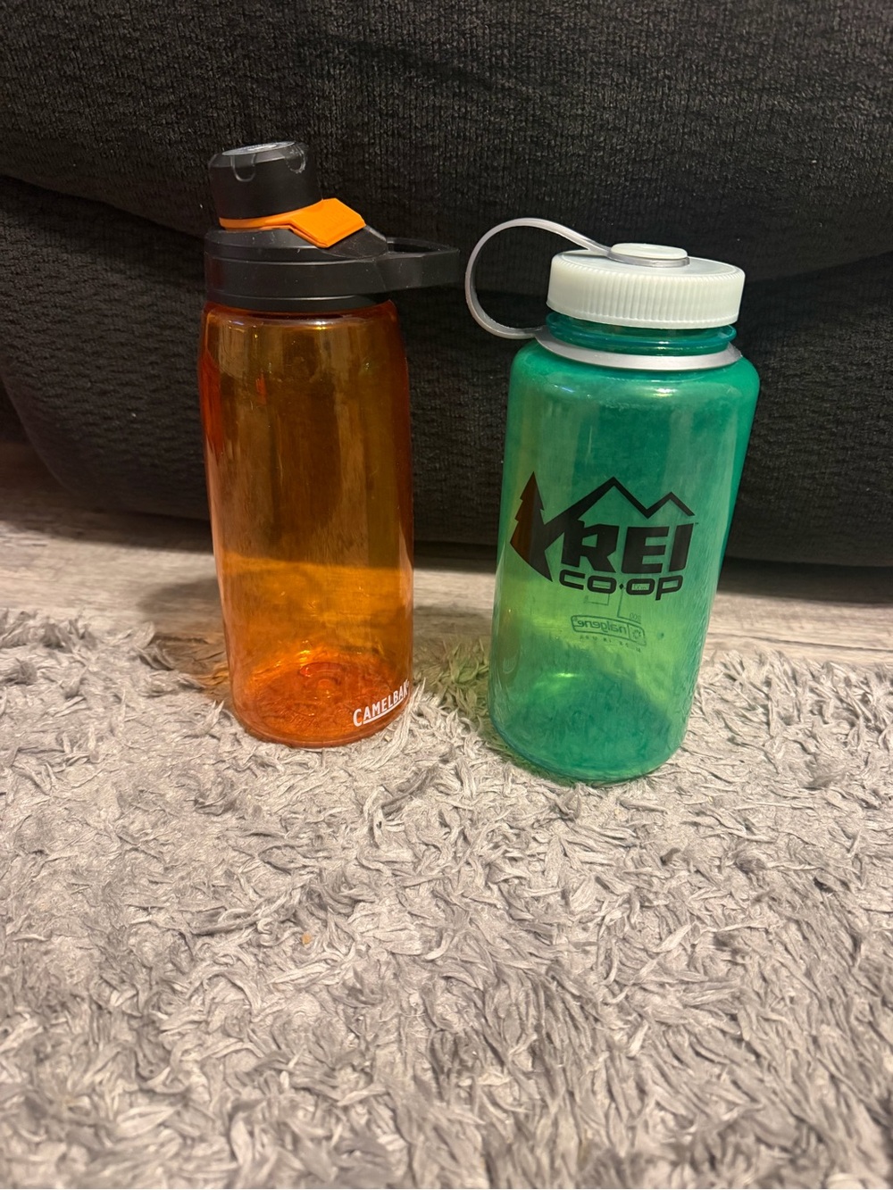 CamelBak Orange & REI Co-op Nalgene Green Water Bottle Set